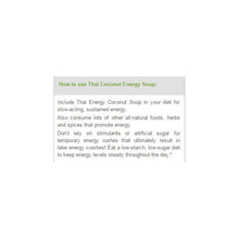 Load image into Gallery viewer, Thai Coconut Energy Soup